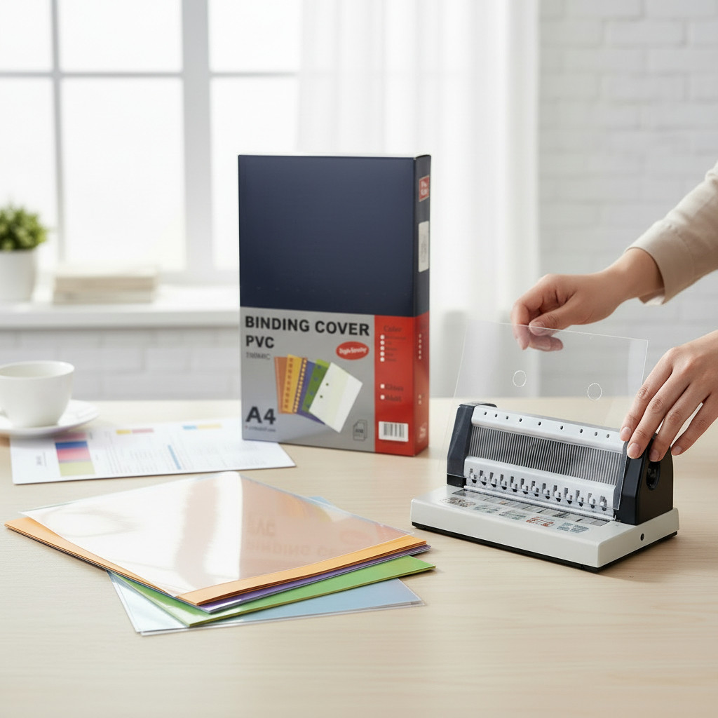 Coperti PVC transparente pentru indosariere, format A4, 150 microni, set 100 bucati - imagine 10